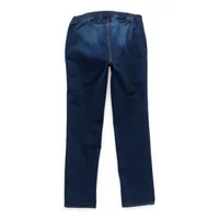 mutual weave Mens Easy-on + Easy-off Seated Wear Adaptive Stretch Fabric Straight Leg Jean