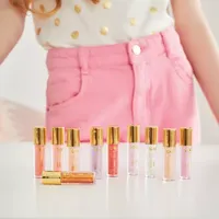 Three Cheers For Girls Pink & Gold: Mini Wand 10 Pack Lip Gloss