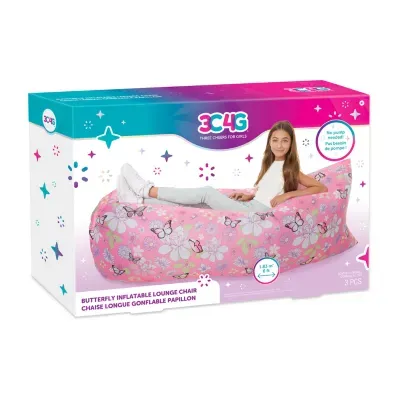 Three Cheers For Girls Butterfly Inflatable Kids Lounge Chair