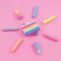 Three Cheers For Girls Unicorn Rainbow Magic Chalk 9 Piece Set