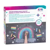 Three Cheers For Girls Unicorn Rainbow Magic Chalk 9 Piece Set