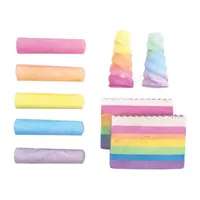 Three Cheers For Girls Unicorn Rainbow Magic Chalk 9 Piece Set