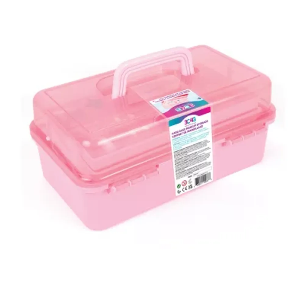 Three Cheers For Girls Pink & Gold: Hard Case Makeup Storage Set
