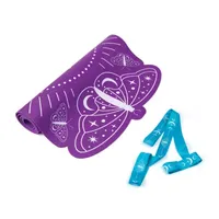 Three Cheers For Girls Celestial Yoga Mat And Carrying Strap