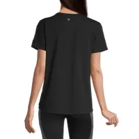 Xersion Womens Cotton Crew Neck Short Sleeve T-Shirt Tall