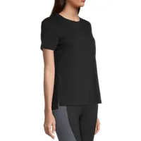 Xersion Womens Cotton Crew Neck Short Sleeve T-Shirt Tall