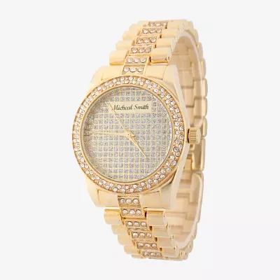 Personalized Mens Gold Tone Bracelet Watch