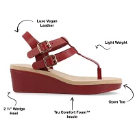 Journee Collection Womens Bianca Wedge Sandals