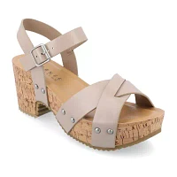 Journee Collection Womens Valentina Heeled Sandals