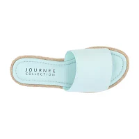 Journee Collection Womens Rosey Slide Sandals