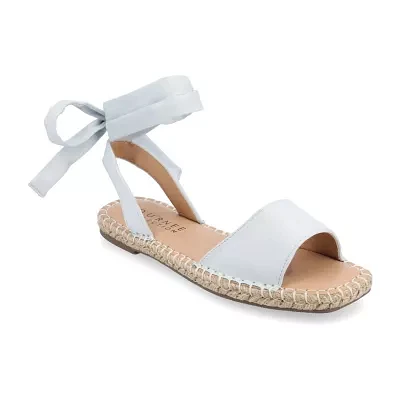 Journee Collection Womens Emelie Ankle Strap Flat Sandals