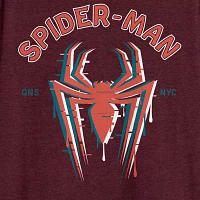 Big and Tall Mens Crew Neck Short Sleeve Regular Fit Spiderman Graphic T-Shirt