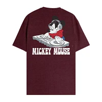 Big and Tall Mens Crew Neck Short Sleeve Regular Fit Mickey Mouse Graphic T-Shirt