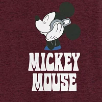 Big and Tall Mens Crew Neck Short Sleeve Regular Fit Mickey Mouse Graphic T-Shirt