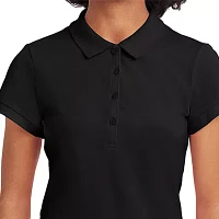 IZOD Juniors Womens Short Sleeve Polo Shirt