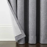 Linden Street Bayshore Grommet Top Energy Saving 100% Blackout Single Curtain Panels