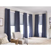 Linden Street Bayshore Grommet Top Energy Saving 100% Blackout Single Curtain Panels
