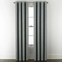 Linden Street Bayshore Energy Saving 100% Blackout Grommet Top Single Curtain Panel