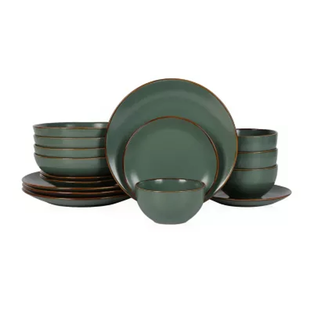 Stone + Lain Brasa 16-pc. Stoneware Dinnerware Set