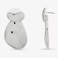 Worthington Silver Tone Womens Drop Earrings