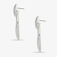 Worthington Silver Tone Womens Drop Earrings