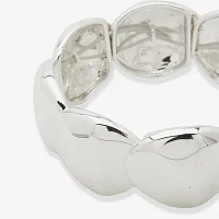 Worthington Silver Tone Womens Stretch Bracelet