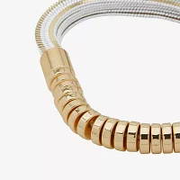 Worthington Gold Tone & White Womens Stretch Bracelet