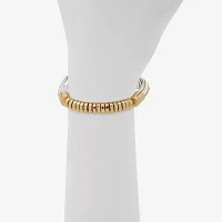 Worthington Gold Tone & White Womens Stretch Bracelet