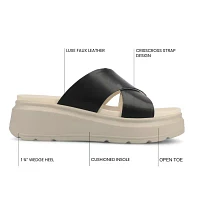 Journee Collection Womens Cathie Slide Sandals
