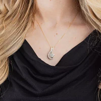Diamond Blossom (G / Si2) Womens 2 CT. T.W. Lab Grown White Diamond 10K Gold Pendant Necklace