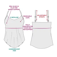 Trimshaper Tankini Swimsuit Top Plus