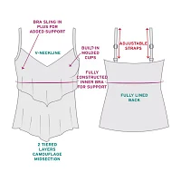Trimshaper Animal Tankini Swimsuit Top Plus