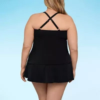 Sonnet Shores Striped Tankini Swimsuit Top-Plus