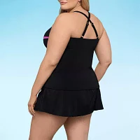 Sonnet Shores Striped Tankini Swimsuit Top-Plus