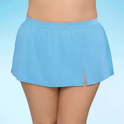 Sonnet Shores Comfort Waistband Swim Skirt-Plus