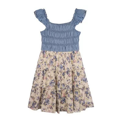 Lilt Big Girls Sleeveless A-Line Dress