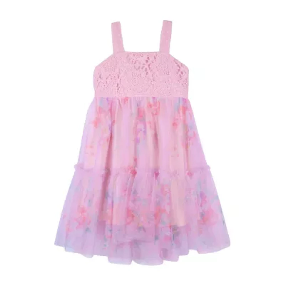 Lilt Little Girls Sleeveless Empire Waist Dress