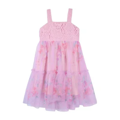 Lilt Little Girls Sleeveless Empire Waist Dress