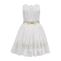 Lilt Little Girls Sleeveless Flower Girl Fit + Flare Dress