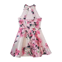 Lilt Big Girls Sleeveless Fit + Flare Dress