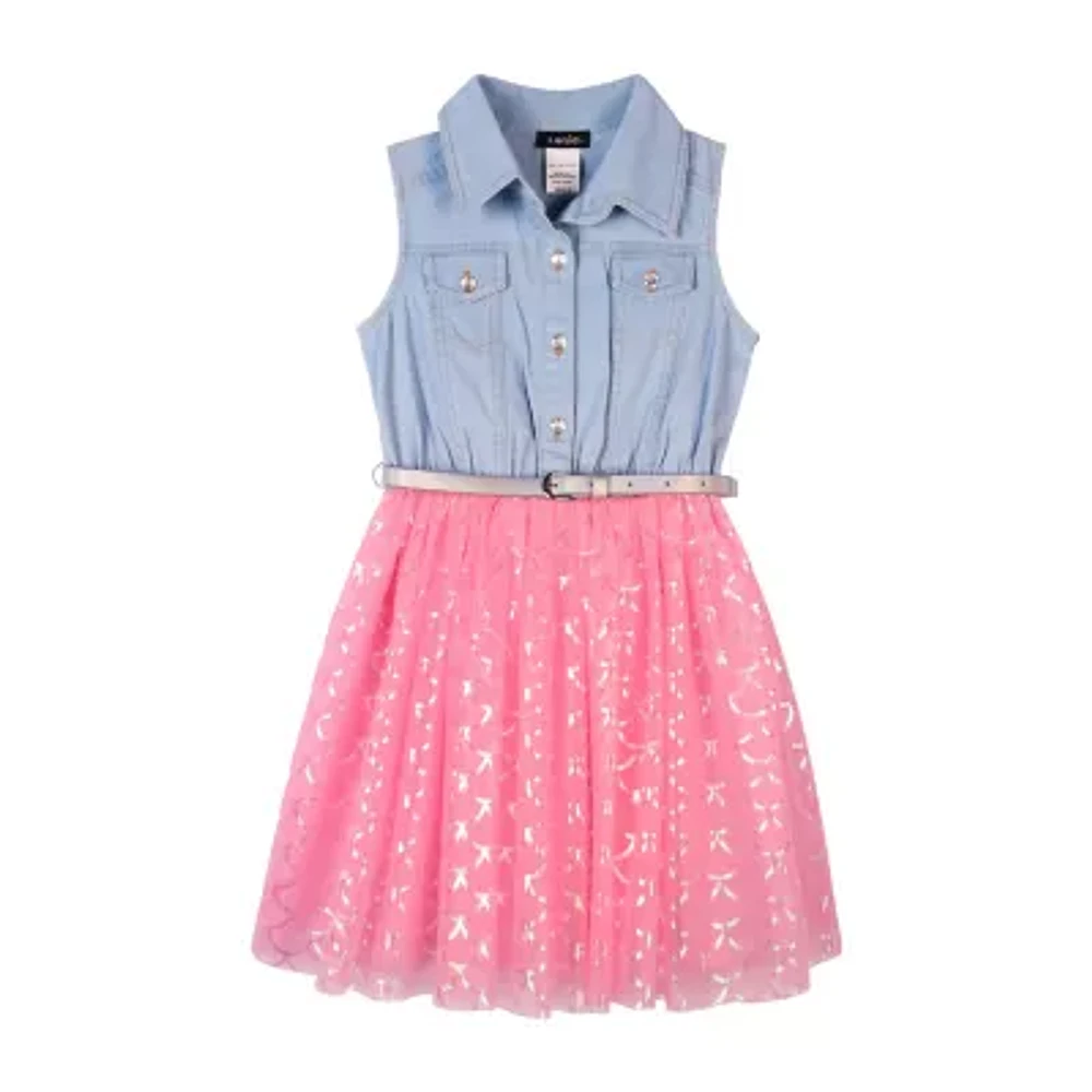 Lilt Little & Big Girls Sleeveless Tutu Dress