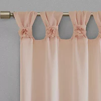 Madison Park Florah Tab Top Sheer Single Curtain Panels