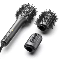 TYMO Airexcel High Speed Hot Air Brush Hair Dryer - Silver - 1250 Watt