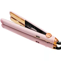 TYMO SWAY Professional Flat Iron Curling Iron 1'' Pink