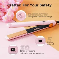 TYMO SWAY Professional Flat Iron Curling Iron 1'' Pink