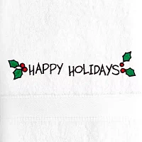 Linum Home Textiles Happy Holiday Ornamnt 2-pc. Hand Towels
