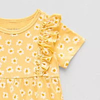 Okie Dokie Baby Girls Short Sleeve Jumpsuit