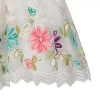 Blueberi Boulevard Toddler Girls Short Sleeve Cap Flower Girl A-Line Dress