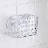 Kennedy International Clear Suction Bath Basket