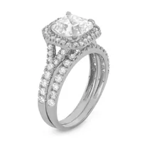 Womens 2 CT. T.W. White Cubic Zirconia 10K Gold Round Solitaire Engagement Ring